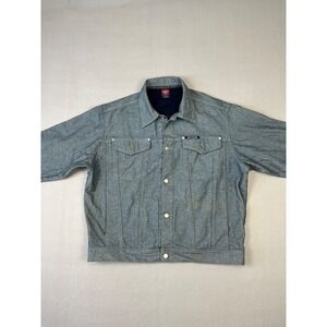 Vtg Pure Playaz Original Denim Jacket Mens XL Gray 90s Y2K Baggy  Streetwear‎